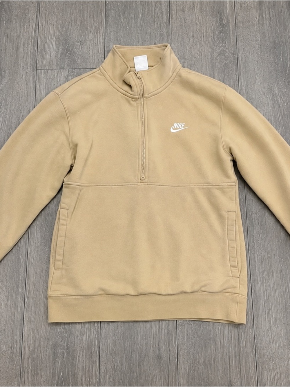 Nike Men’s Half-Zip Pullover - Beige